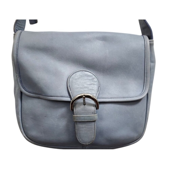 Coach Vintage - UNEVEN Color Soho Bedford Flap Bag 4164 - Periwinkle, Adjustable - Picture 3 of 16
